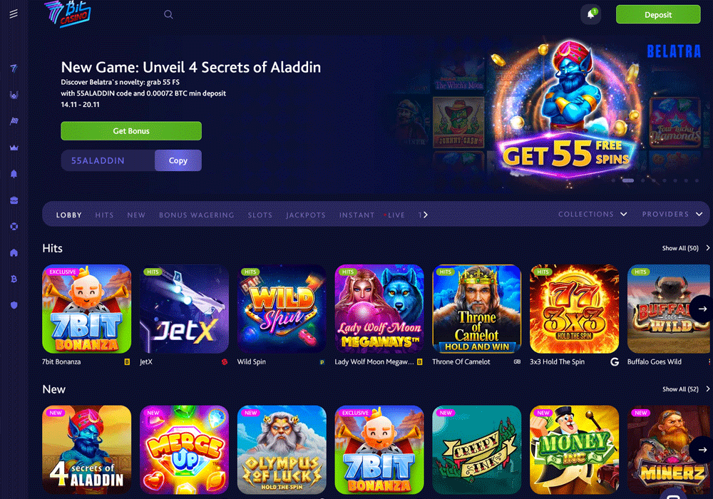 7Bit Casino Hompage