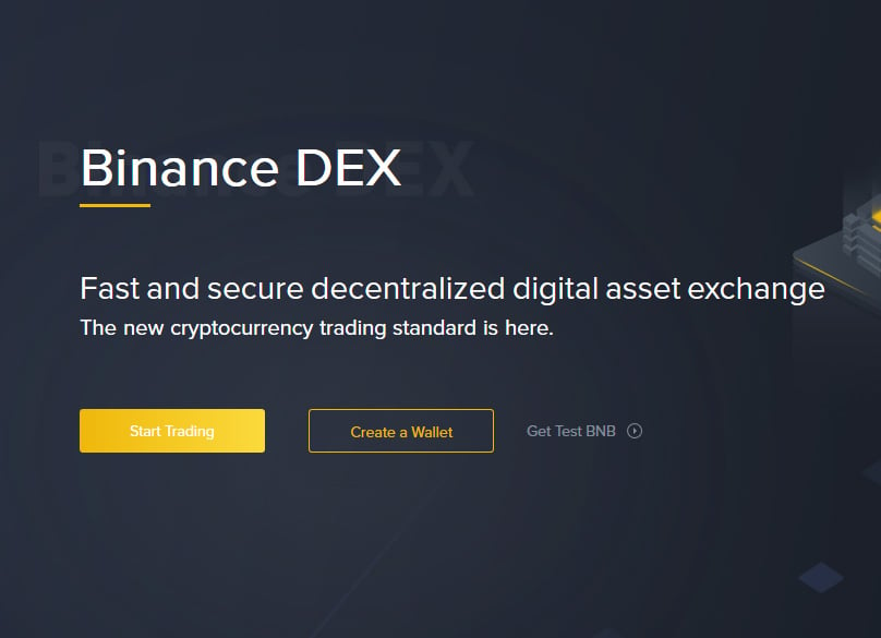 Binance DEX Account Signup