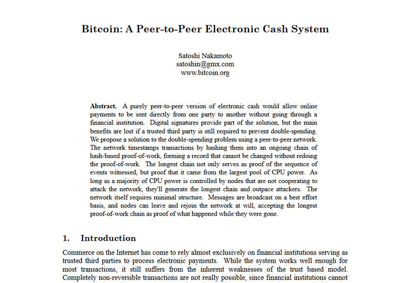 Bitcoin Whitepaper