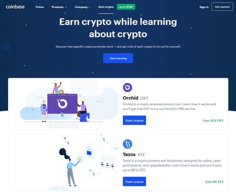 Coinbase Earn