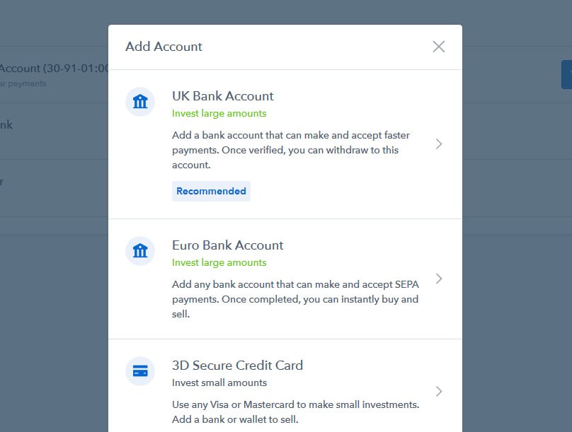 Coinbase UK Bank Account