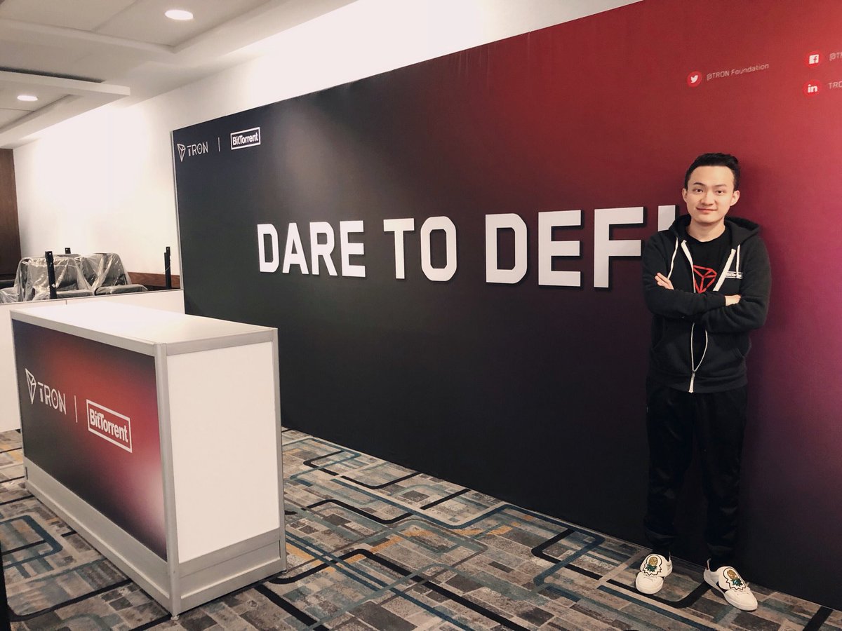 Justin Sun on Twitter: "DARE TO DEFi. #TRON #BitTorrent ...