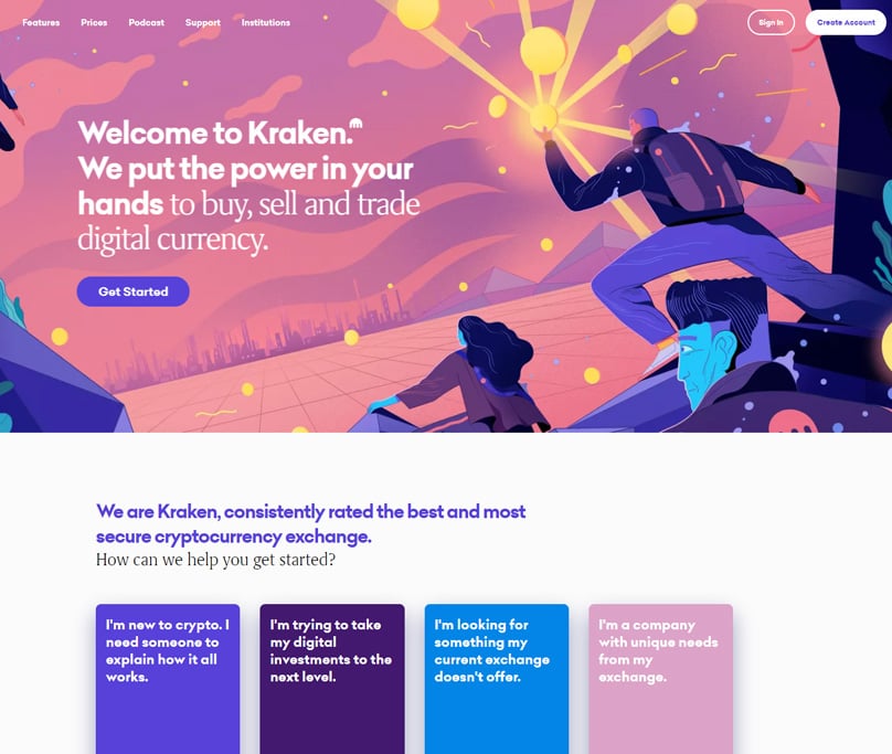 Kraken Homepage