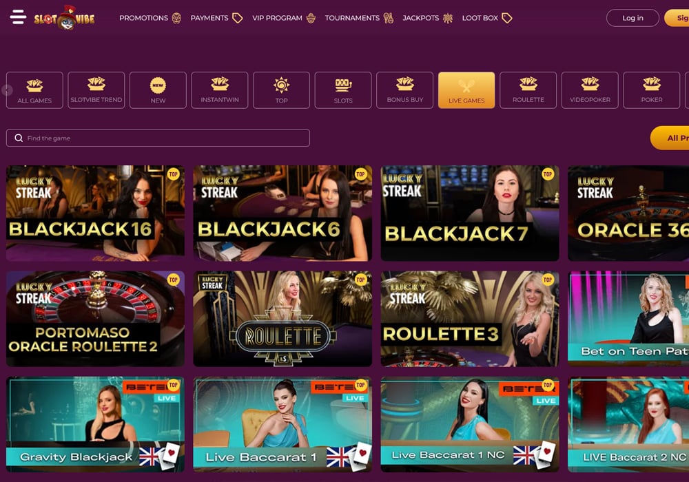 Live Casino Games