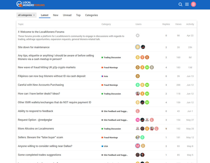 LocalMonero Forums