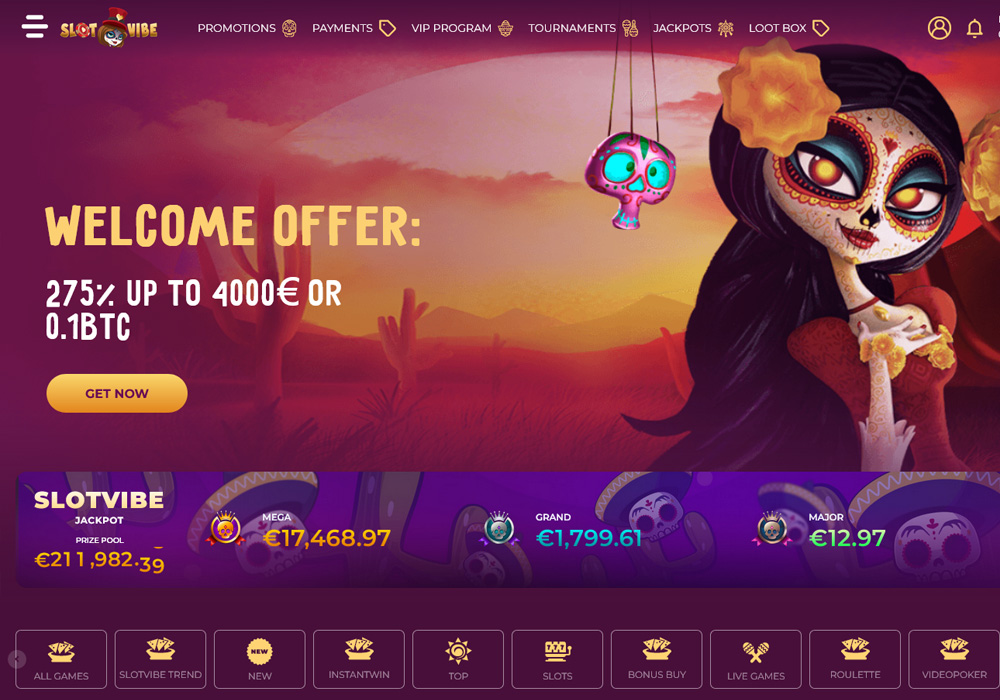 Slot Vibe Homepage