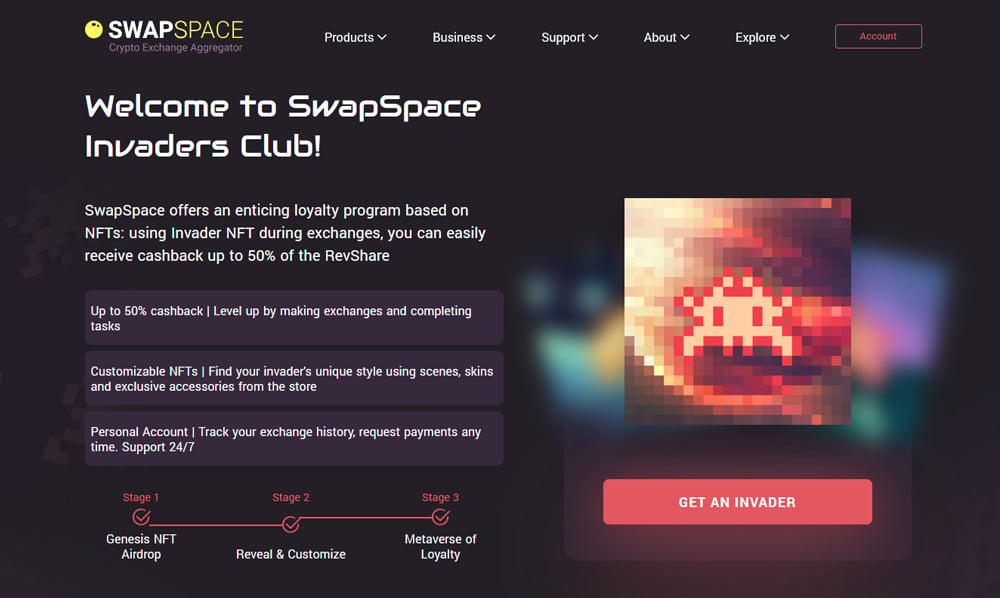 SwapSpace Invaders Club