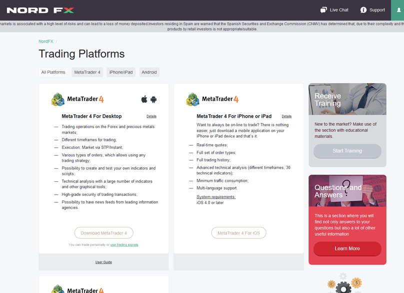 Trading Platforms